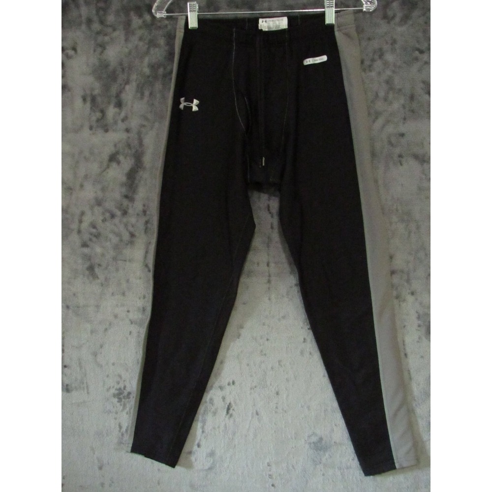 Under Armour Metal Compression Pants Men's Size L Black Grey Base Layer